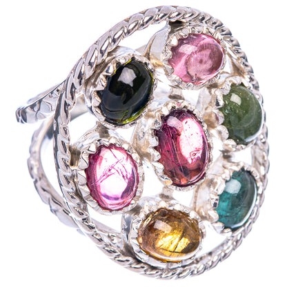 Signature Natural Tourmaline Ring Size 6.75 (925 Sterling Silver) R1787