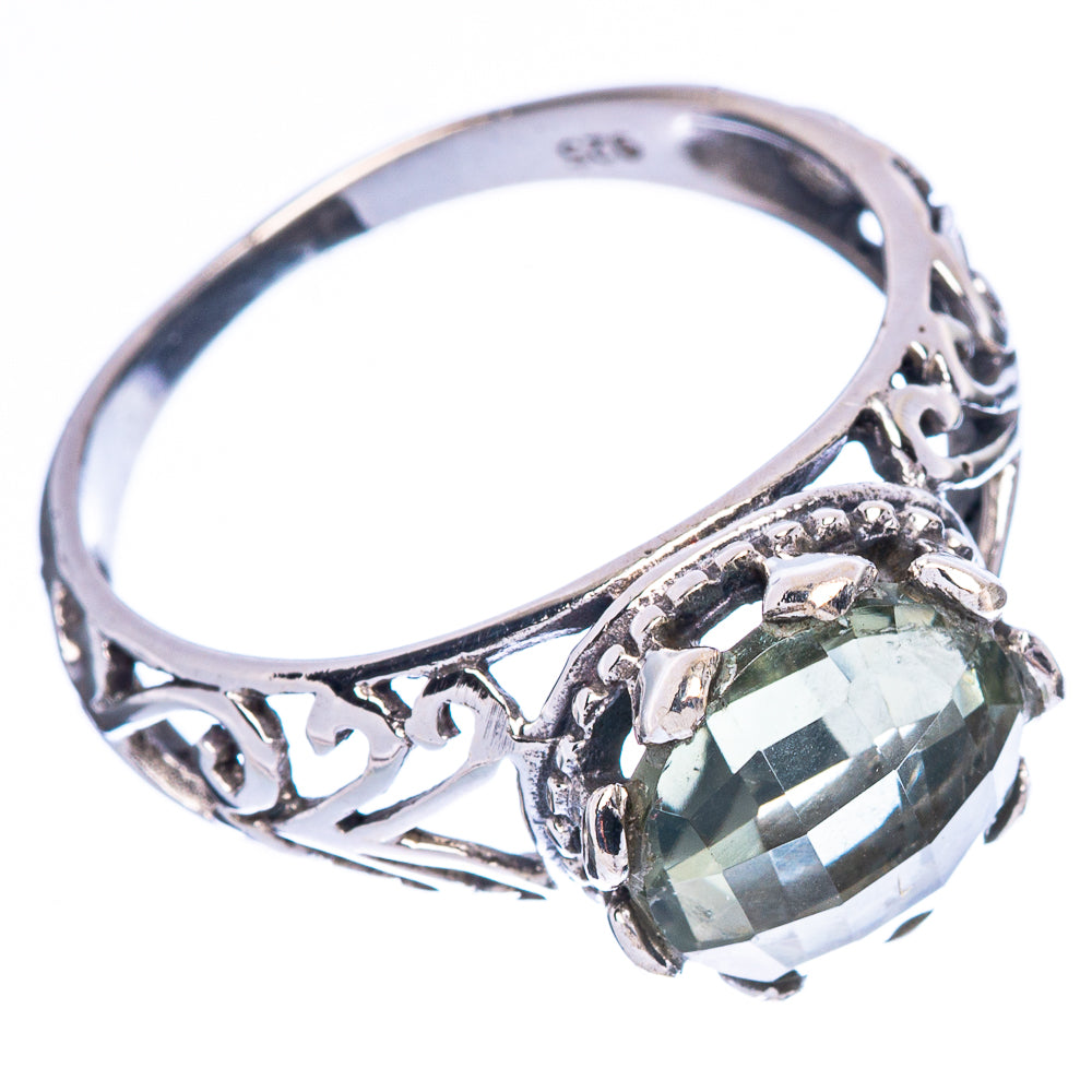 Green Amethyst 925 Sterling Silver Ring Size 9.5 Ana Co R2505