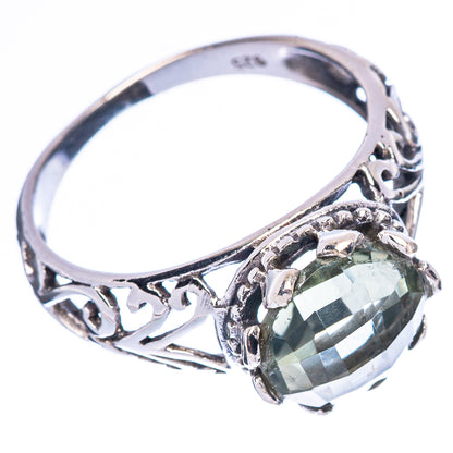 Green Amethyst 925 Sterling Silver Ring Size 9.5 Ana Co R2505