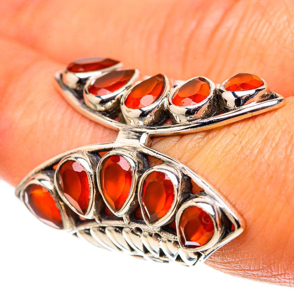 Large Carnelian Ring Size 6.75 (925 Sterling Silver) RING138657