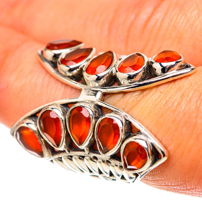 Large Carnelian Ring Size 6.75 (925 Sterling Silver) RING138657