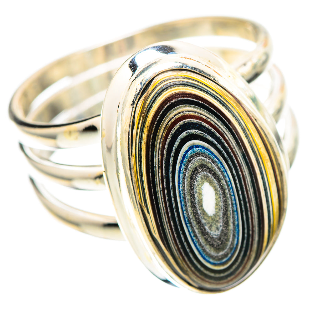 Fordite 925 Sterling Silver Ring Size 9.5 (925 Sterling Silver) RING139597