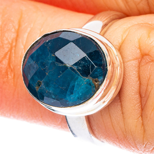 Rare Apatite Ring Size 5 (925 Sterling Silver) R6811