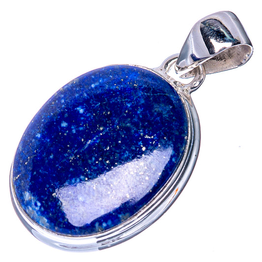 Lapis Lazuli Pendant 1 3/8" (925 Sterling Silver) P40889