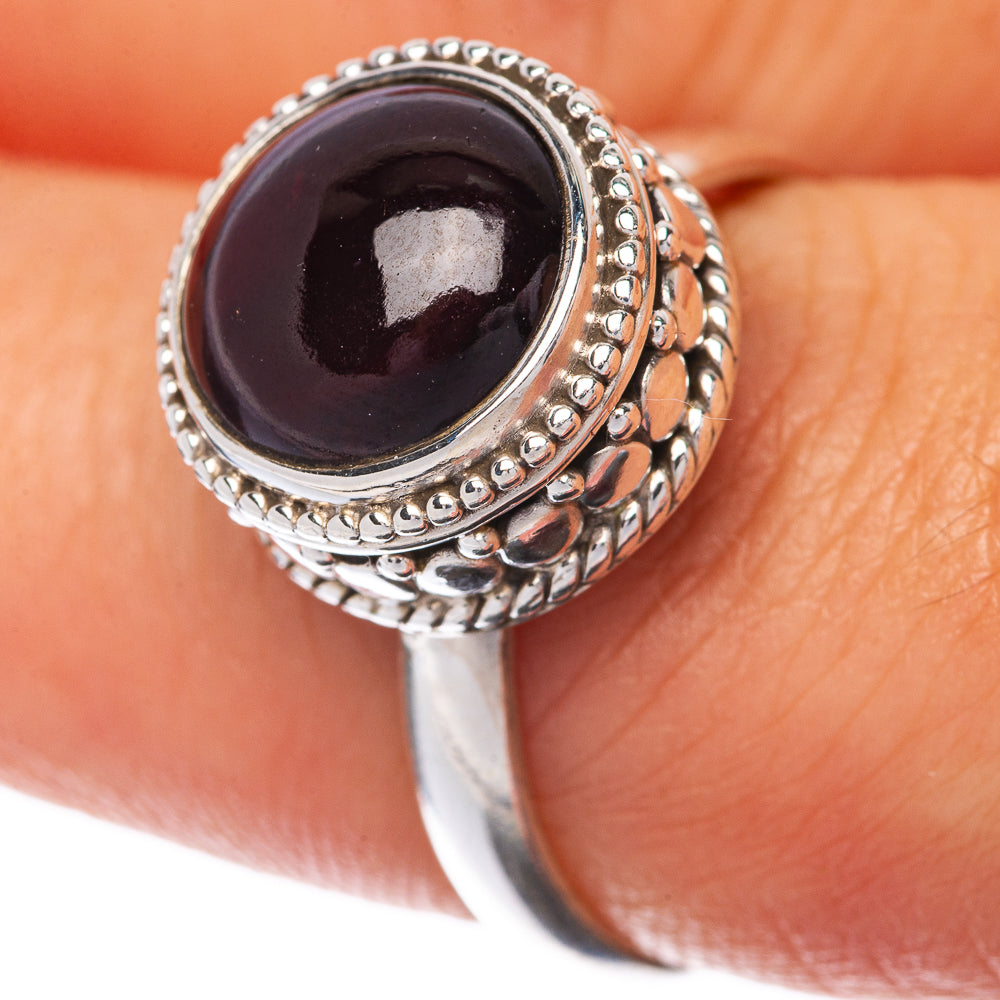 Garnet Ring Size 8.5 (925 Sterling Silver) R145101