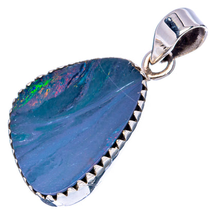 Rare Rare Doublet Opal Pendant 1 3/8" (.925 Sterling Silver)