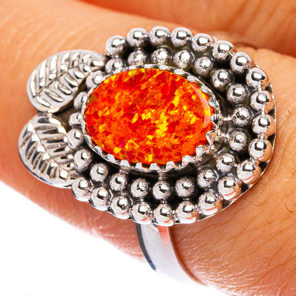 Synthetic Opal Ring Size 8 (925 Sterling Silver) R146304