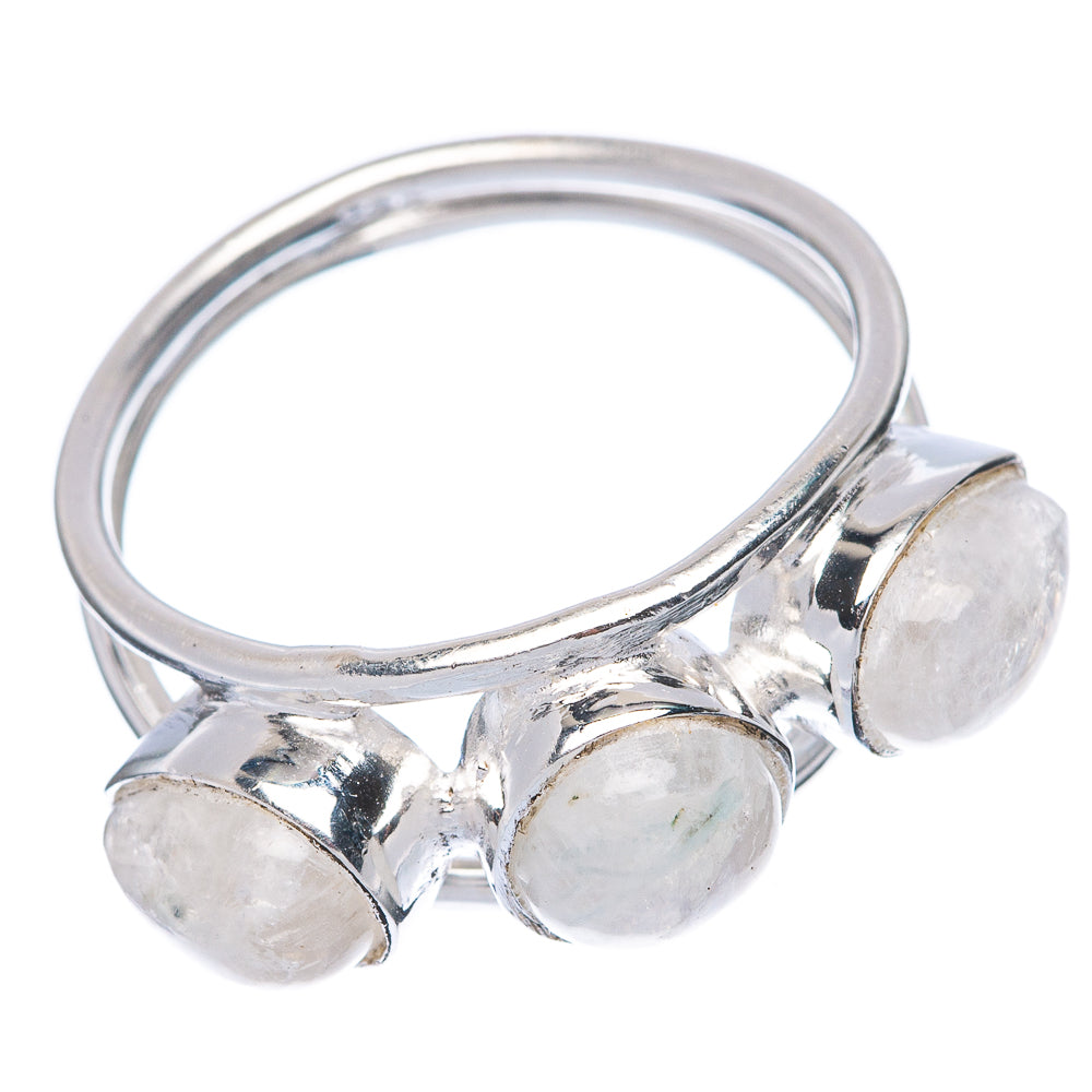 Rainbow Moonstone Dainty Ring Size 8 (925 Sterling Silver) R145887