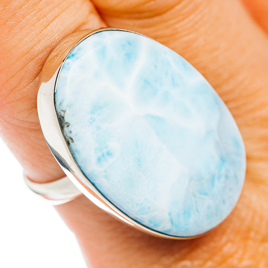 Larimar Ring Size 9 (German Silver)
