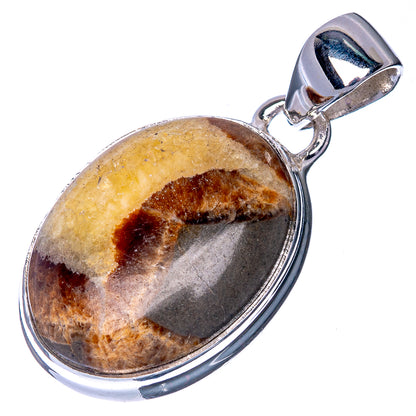 Septarian Pendant 1 1/4" (925 Sterling Silver) P40897