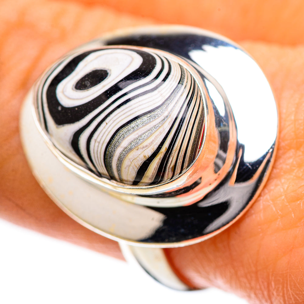 Fordite Ring Size 8.75 (925 Sterling Silver) RING139274