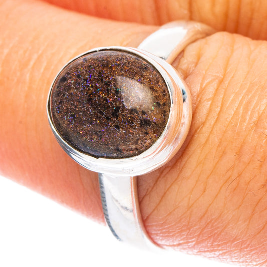 Rare Andamooka Opal Ring Size 8 (925 Sterling Silver) R6819