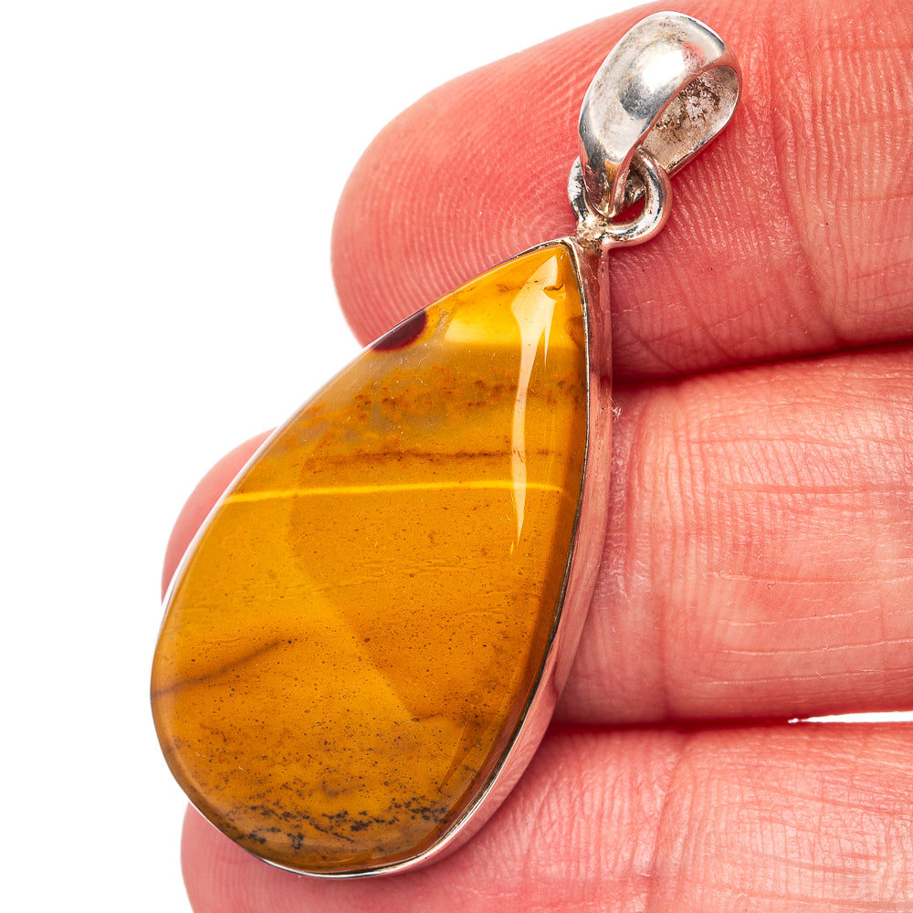 Premium Mookaite Pendant 1 5/8" (.925 Sterling Silver)