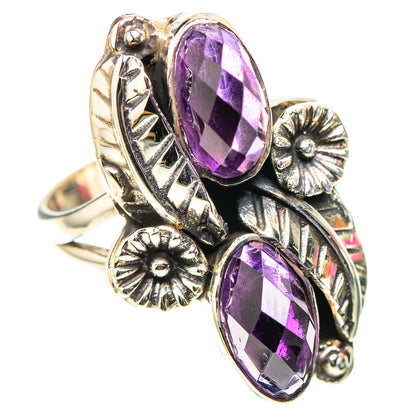 Faceted Amethyst Ring Size 8 (925 Sterling Silver) RING138464