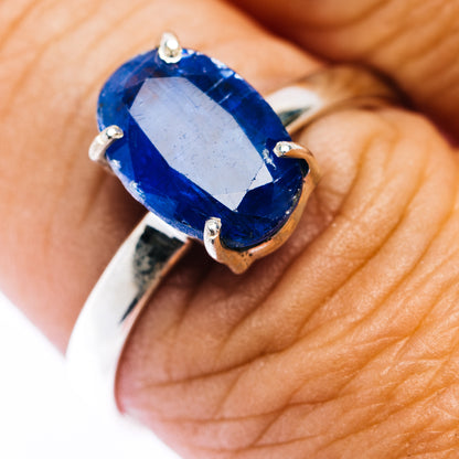 Faceted Kyanite Ring Size 9.75 (.925 Sterling Silver)