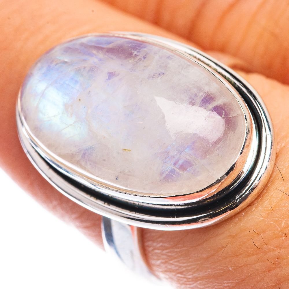 Rainbow Moonstone Ring Size 7 (925 Sterling Silver) RING143276