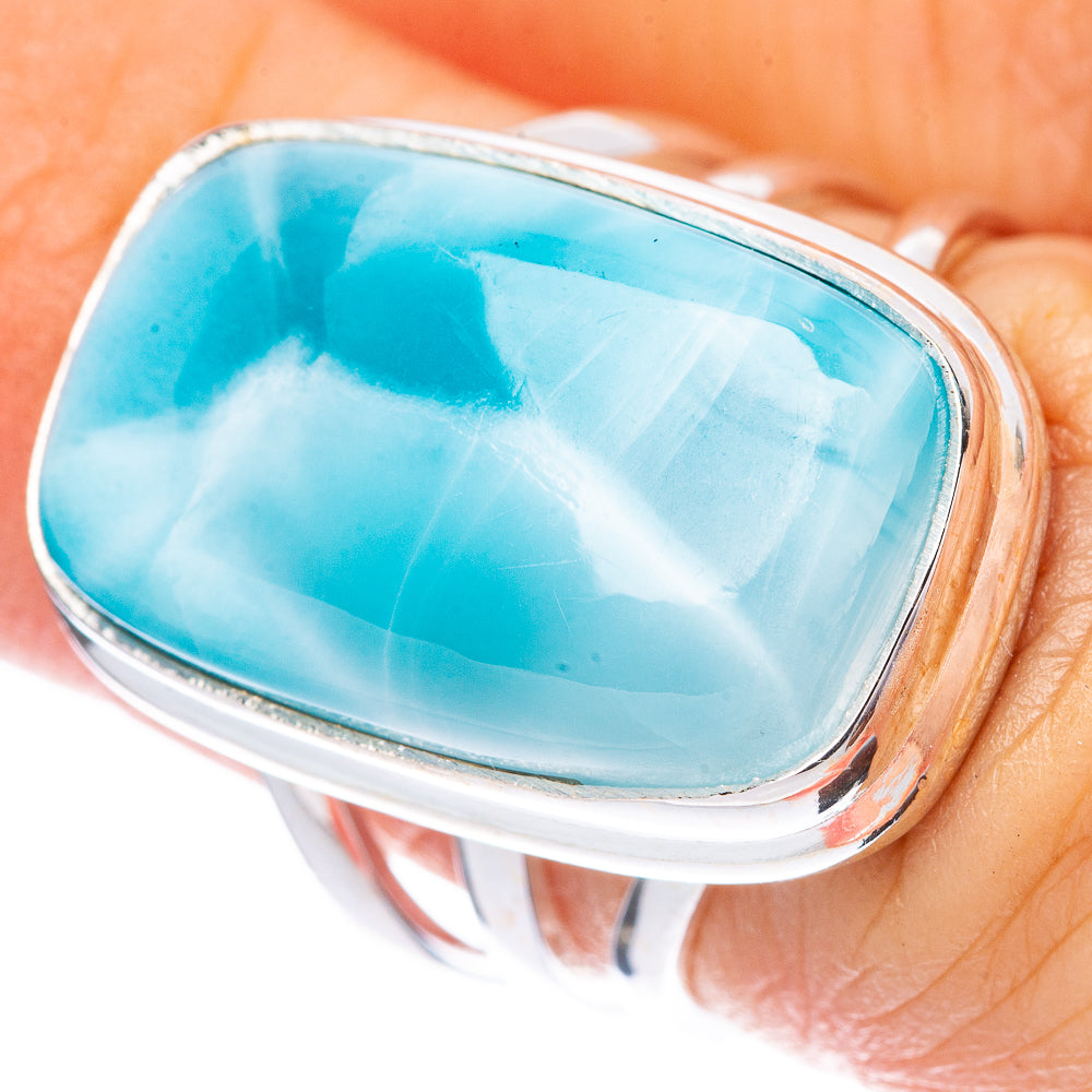 Larimar Ring Size 5.75 (925 Sterling Silver) R1684