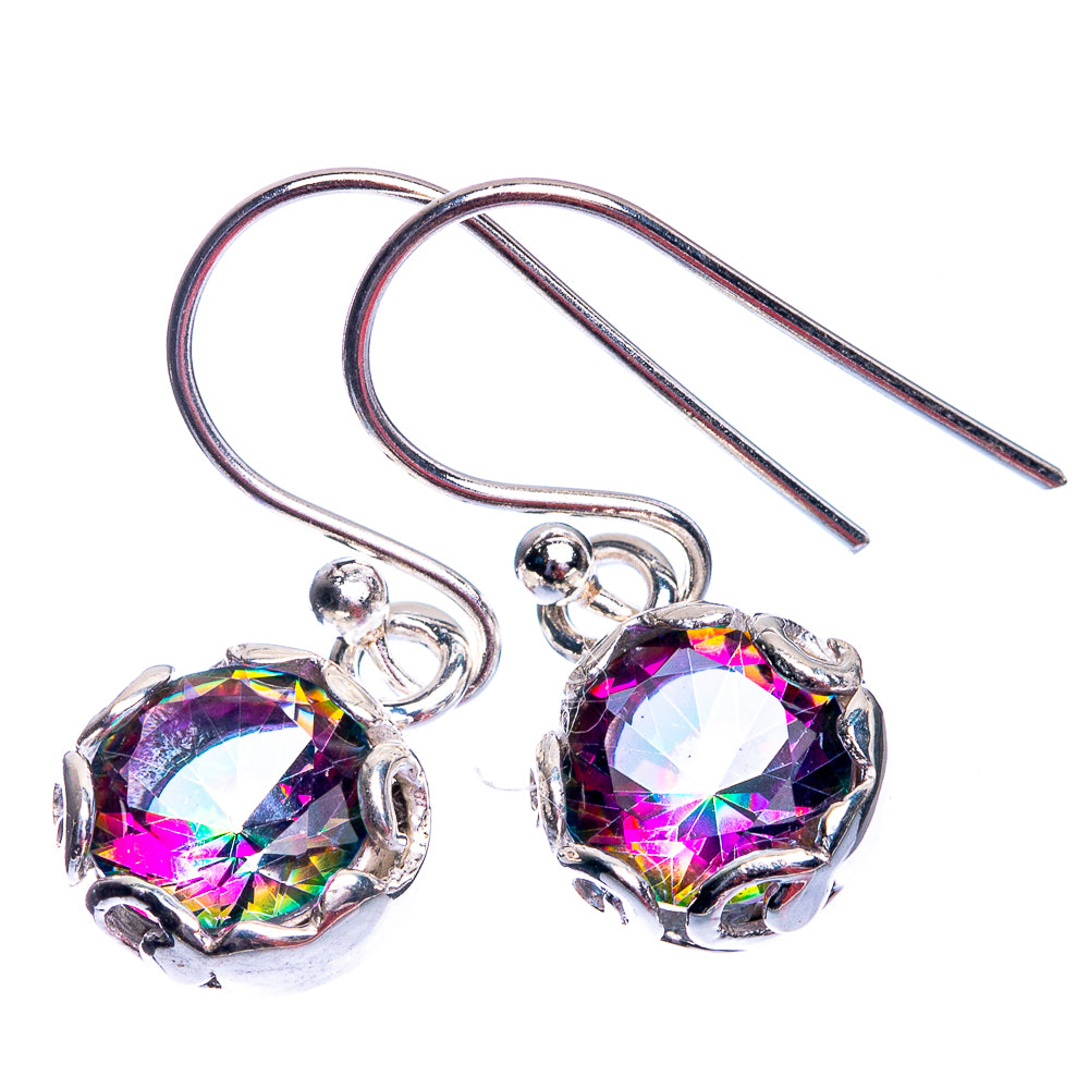 Mystic Topaz Dainty Earrings 1 1/8" (925 Sterling Silver) E432503