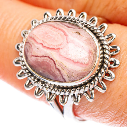 Rhodochrosite Ring Size 9 (925 Sterling Silver) R1923