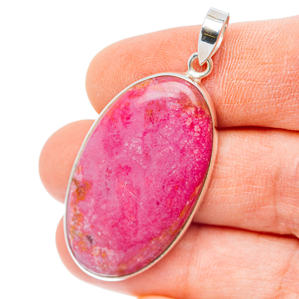 Premium Pink Cobalto Calcite Pendant 1 1/2" (.925 Sterling Silver) Carat