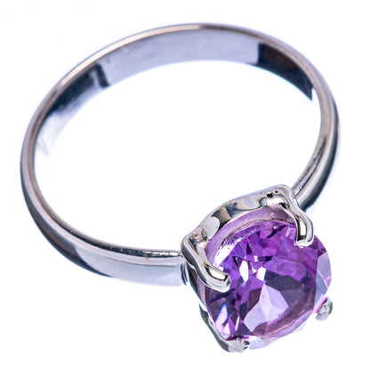 Faceted Amethyst Ring Size 7.5 (925 Sterling Silver) R146418