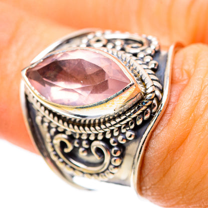 Rose Quartz 925 Sterling Silver Ring Size 6.25 (925 Sterling Silver) RING139539