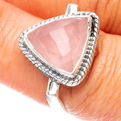 Premium Rose Quartz 925 Sterling Silver Ring Size 7 Ana Co R3642