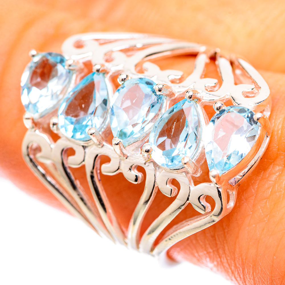 Blue Topaz Ring Size 9.25 (925 Sterling Silver) RING138923