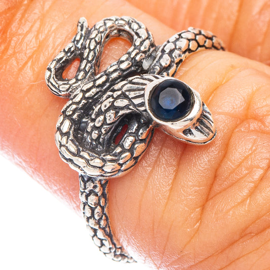 Tanzanite Snake Ring Size 5.75 (925 Sterling Silver) R7153