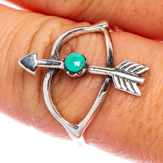 Rare  Arizona Turquoise Arrow Ring Size 7.75 (925 Sterling Silver) R147124