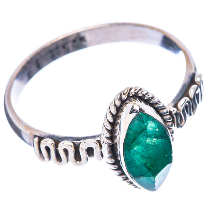 Green Sillimanite Ring Size 7.5 (925 Sterling Silver) R5660