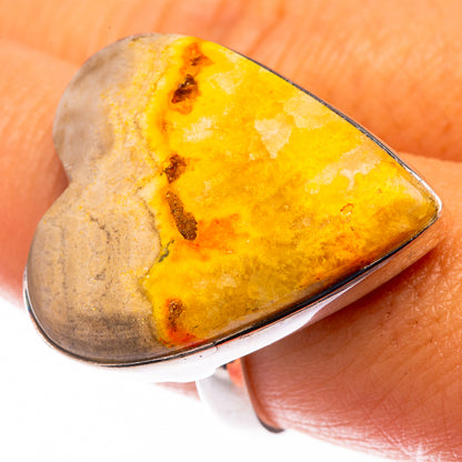Large Bumble Bee Jasper Ring Size 9 (925 Sterling Silver) R141187