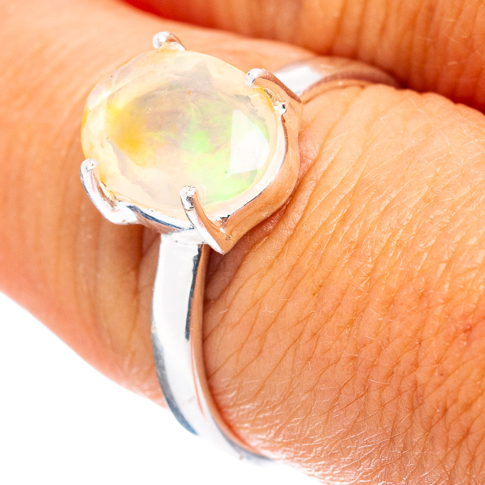Rare Ethiopian Opal Ring Size 8 (.925 Sterling Silver)