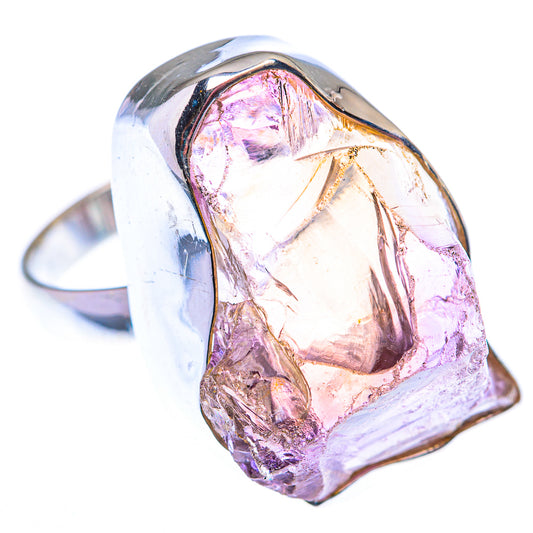 Large Raw Ametrine Ring Size 10.75 (925 Sterling Silver) RING140207