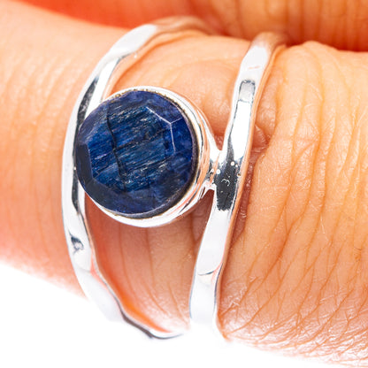 Lapis Lazuli Dainty Ring Size 6.75 (925 Sterling Silver) R5844