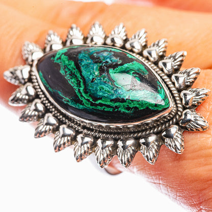 Large Malachite Ring Size 10 (925 Sterling Silver) R142336