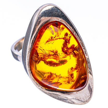 Baltic Amber Ring Size 8.5 (925 Sterling Silver) R1870