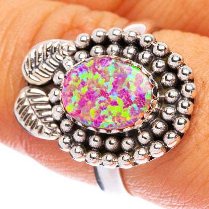 Synthetic Opal Ring Size 8 (925 Sterling Silver) R146324