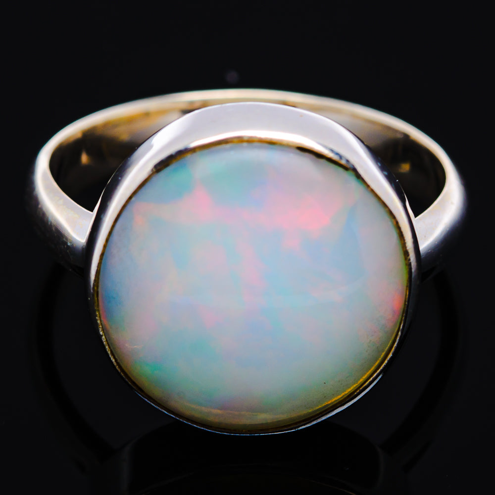 Premium Ethiopian Opal Ring Size 7 Adjustable (.925 Sterling Silver)