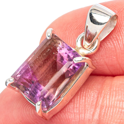 Faceted Ametrine Pendant 7/8" (925 Sterling Silver) P43008