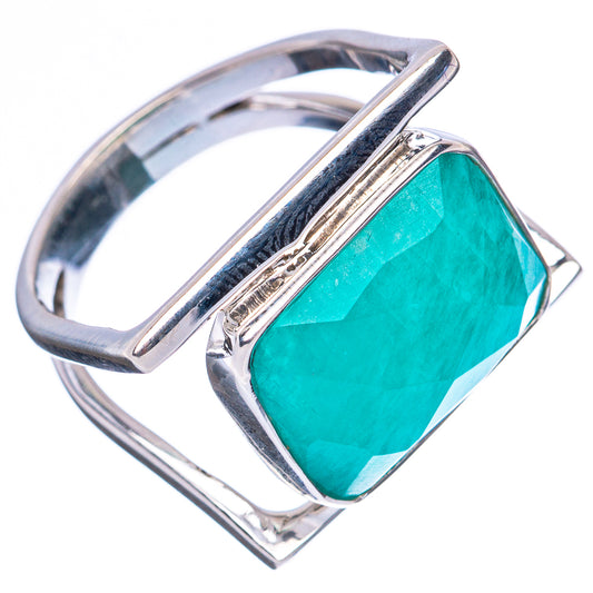 Premium Amazonite 925 Sterling Silver Ring Size 6.75 Ana Co R3569