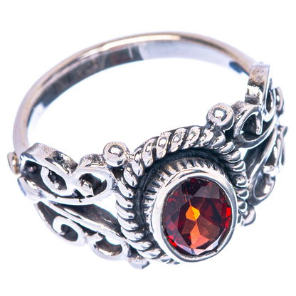 Garnet Ring Size 5 (925 Sterling Silver) R1459