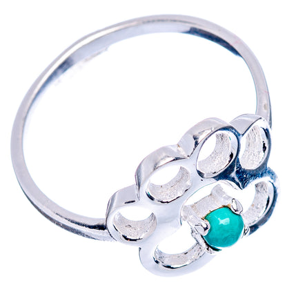 Turquoise Paw Dainty Ring Size 6.75 (.925 Sterling Silver)