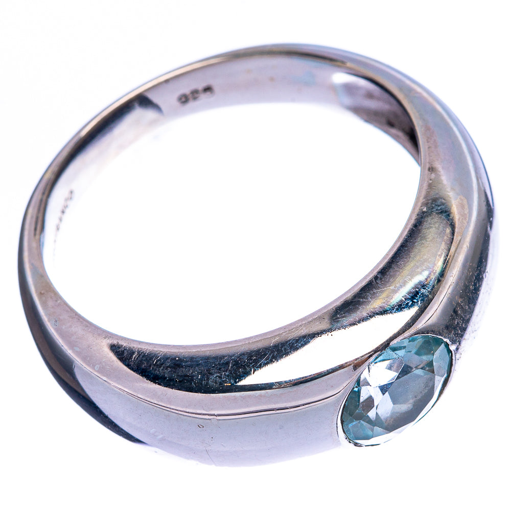 Rare Blue Topaz Ring Size 10 (925 Sterling Silver) R145943