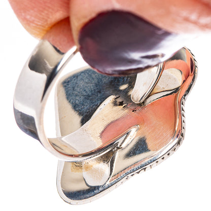Sonoran Gold Turquoise Native Style Ring Size 7 Adjustable (.925 Sterling Silver) Exclusive