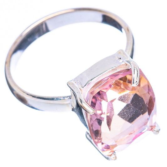 Faceted Ametrine Ring Size 8.25 (925 Sterling Silver) R4594