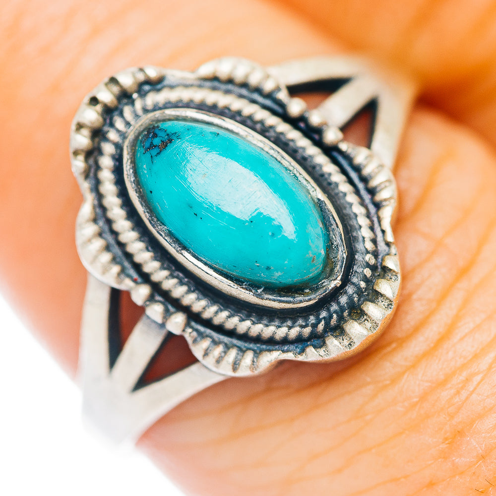 Mojave Turquoise Ring Size 8 (.925 Sterling Silver)
