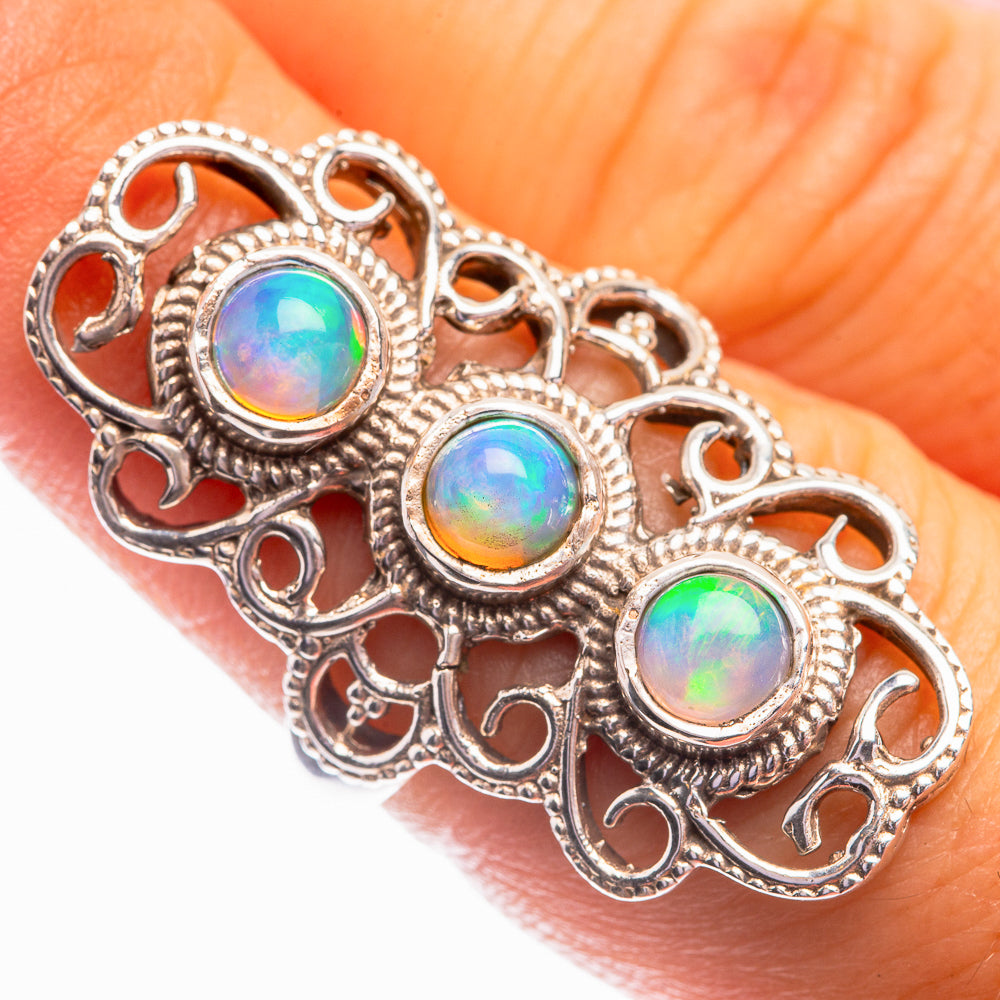 Natural Ethiopian Opal Ring Size 6.75 (925 Sterling Silver) R142092