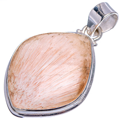 Scolecite Pendant 1 5/8" (.925 Sterling Silver)