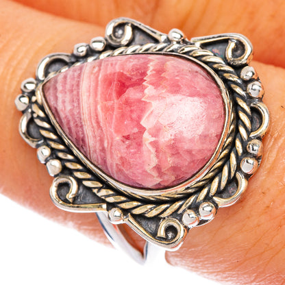 Rhodochrosite Ring Size 7.75 (925 Sterling Silver) R1276
